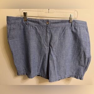 Talbots Chambray Weekend Short Size 16W
